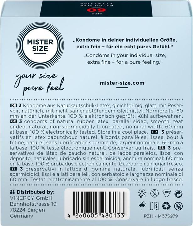 Productafbeelding Mister Size 60 (10 Pcs.)