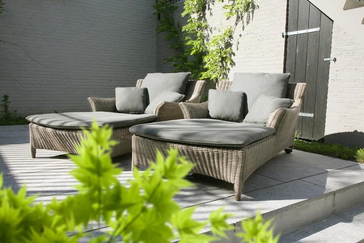 Actual product image 4 Seasons Valentine Roll Lounger Pure incl. 4 cushions