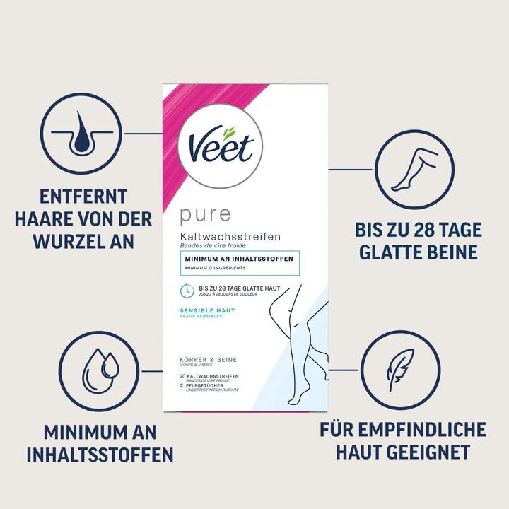 Actual product image Veet 3er-Pack Kaltwachsstreifen