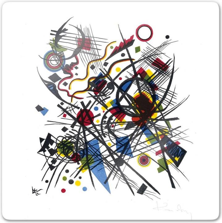 Image du produit Trenddeko Kandinsky - Lithographie pour le portefeuille Bauhaus (30 x 30 cm)