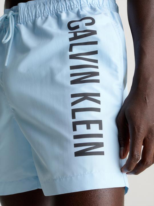Actual product image Calvin Klein Medium Drawstring Heren Zwembroek - Powder Aqua - Maat L (L)