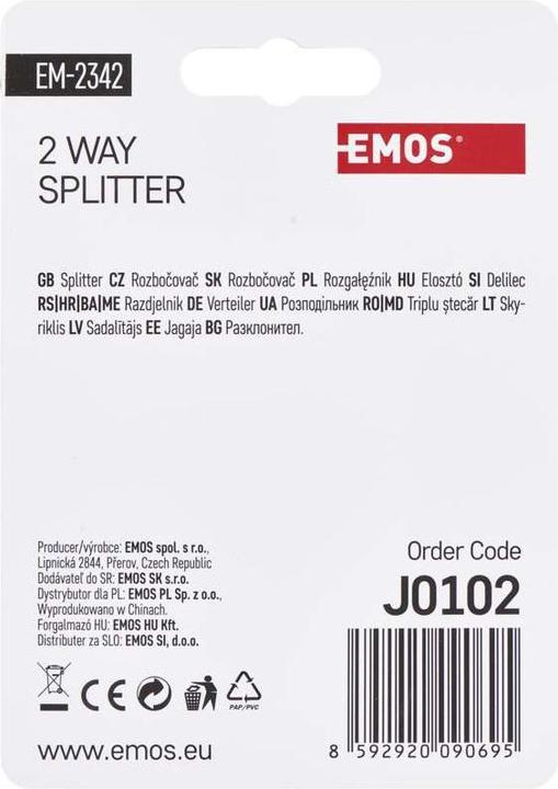 Actual product image Emos Splitter EM2342