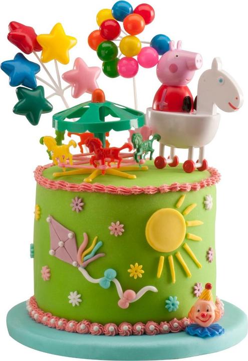 Actual product image Widmann Peppa Pig cake decoration (4 x)
