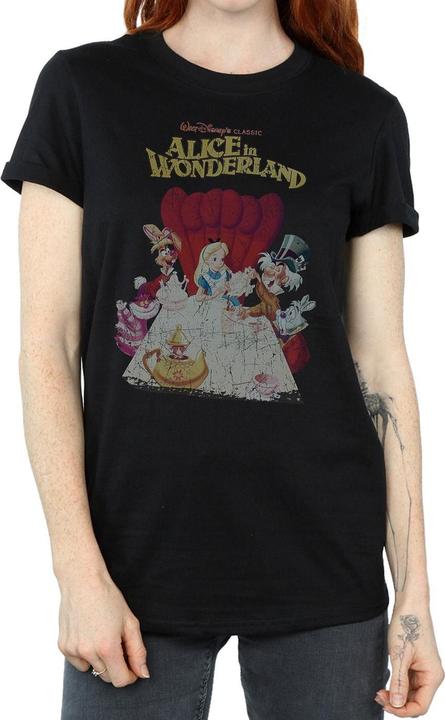 Immagine prodotto Alice In Wonderland T-shirt boyfriend en coton à l'effigie de l'affiche Femmes/Ladies (M)