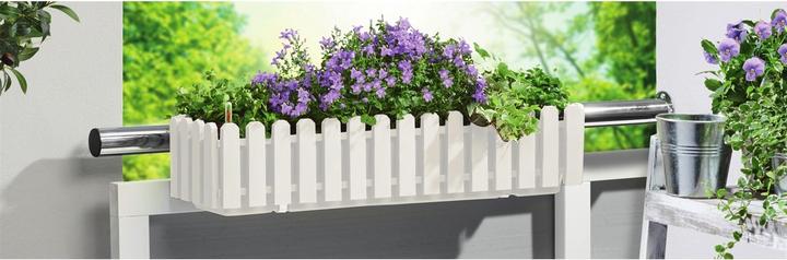 Immagine prodotto HTI-Living Blumenkasten mit Wasserspeicher Nessa 75 cm Weiss (75 cm)