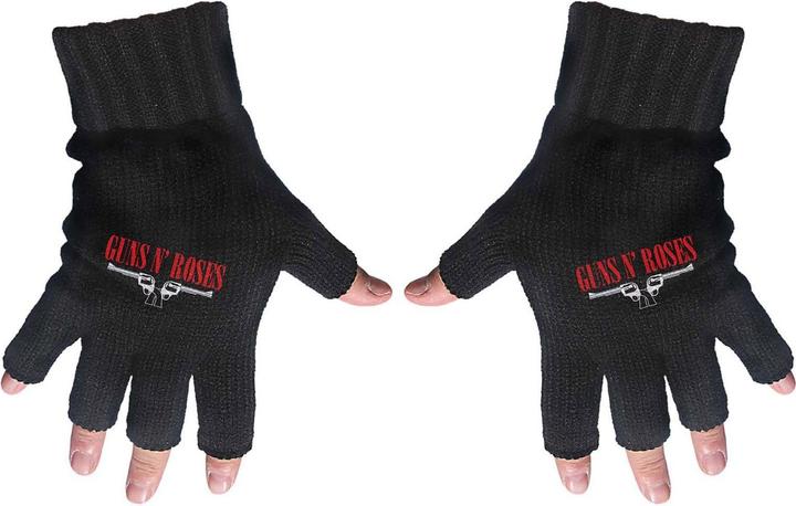 Produktbild Guns N Roses Logo und Pistolen Fingerlose Handschuhe (One Size)