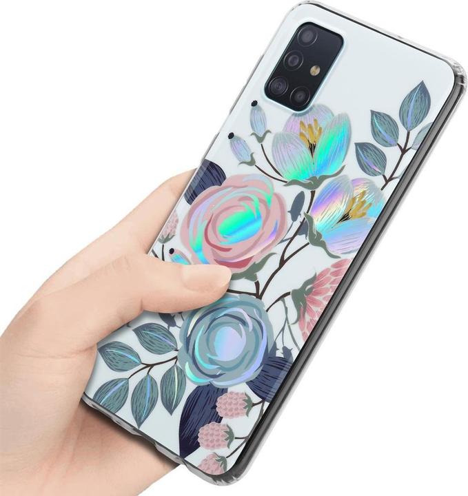 Actual product image Cadorabo IMD TPU Colorful Flowers & Leaves Cover (Samsung Galaxy M40s)