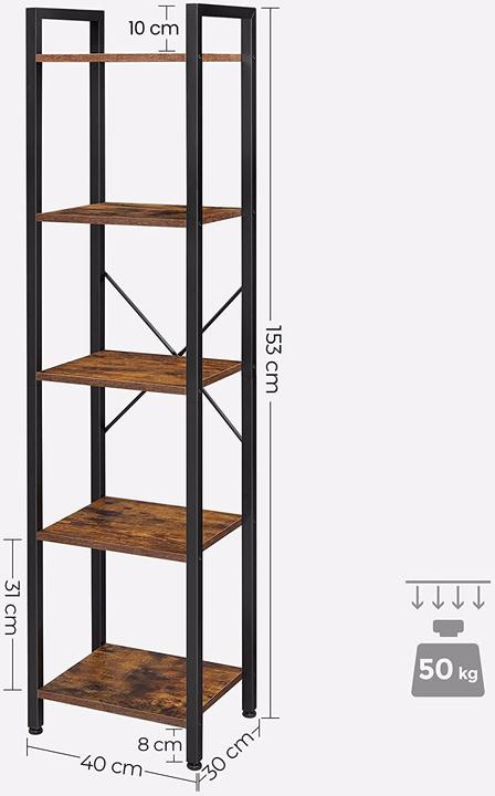 Actual product image Vasagle Havanna (39.5 x 30 x 154 cm)