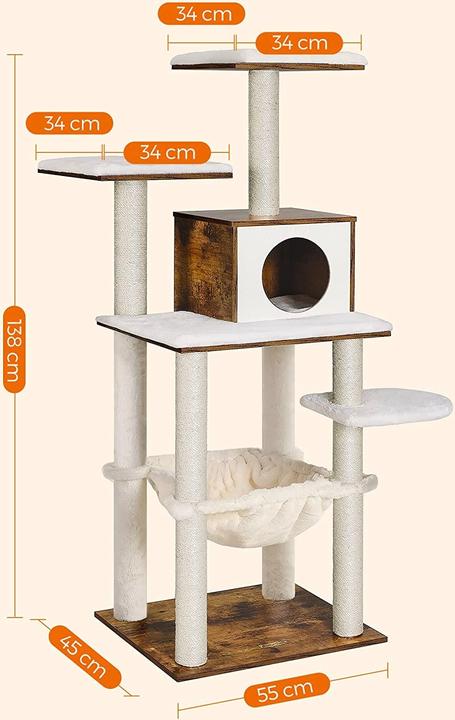 Actual product image Feandrea Tani (138 cm, Black, Rustic brown)