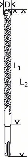 Immagine prodotto Bosch Professional Zubehör Punta per martello SDS plus-5, 3 x 50 x 110 mm (3 mm)