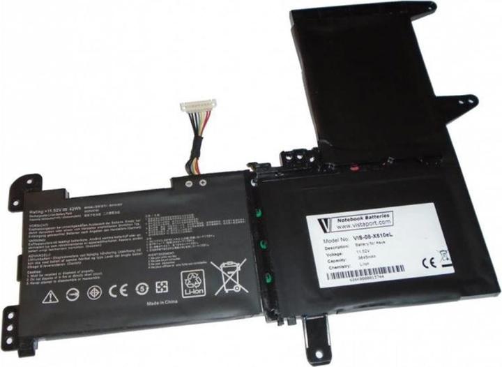 Actual product image Vistaport Battery for ASUS VivoBook F510/S510/X510 (3 Cells, 3645 mAh)
