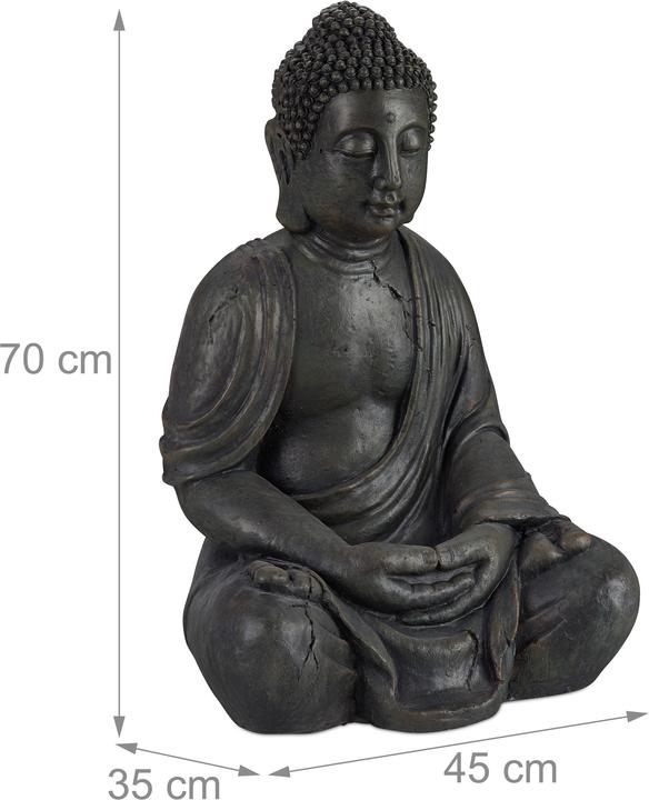 Image du produit Relaxdays Statue de Buddha 70 cm