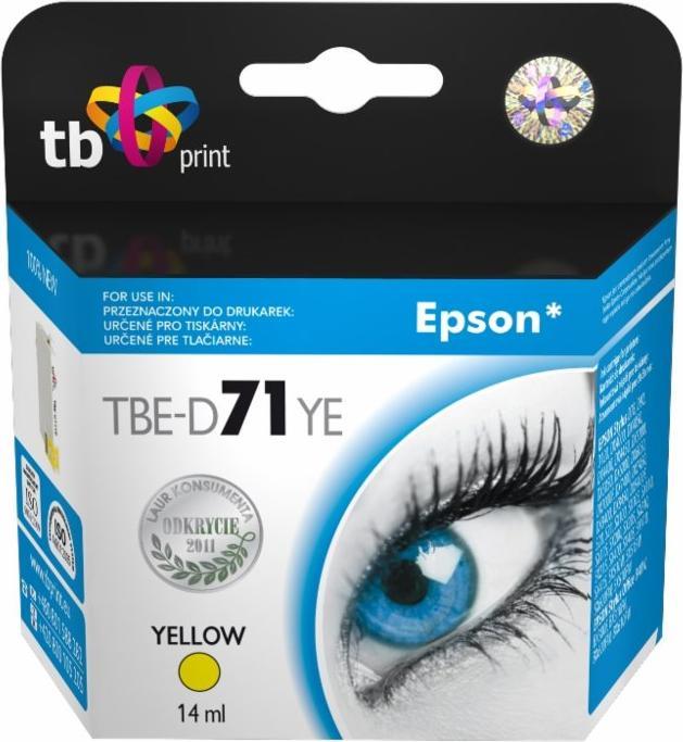 Actual product image Tusz do Epson T071440 TBE-D71YE YE 100% nowy (Y)
