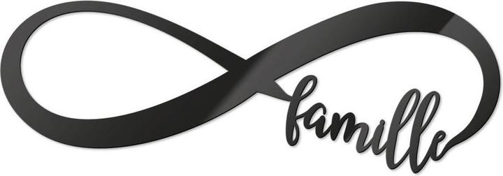 Produktbild Trenddeko Unendlich Infiniment Famille (30 x 10 cm)