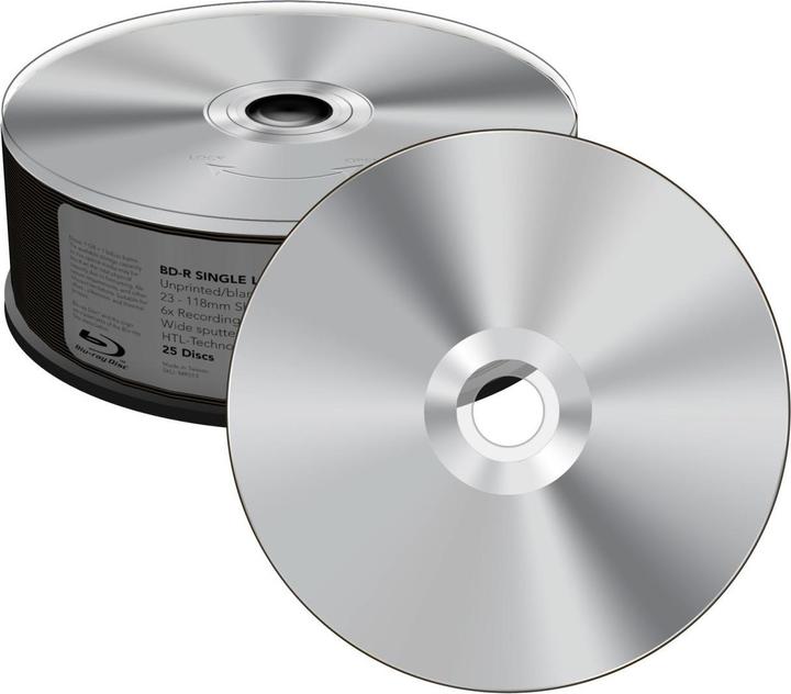 Actual product image MediaRange BD-R 6x unprinted Cakebox (25 x)