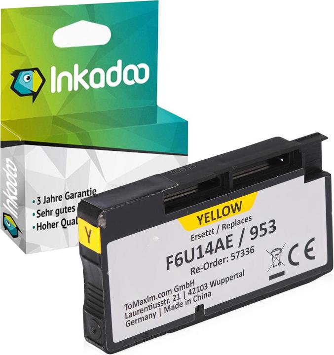 Produktbild Inkadoo Kompatibel Tinte für HP OfficeJet Pro 8200 Series (Y)