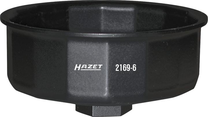 Image du produit HAZET Clé pour filtres à huile 2169-6 ∙ Carré creux 12,5 mm (1/2 pouce) ∙ Profil à 16 pans extérieu…