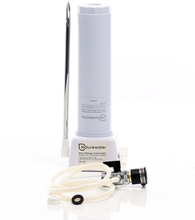 Actual product image Naturewater NW-1-CTO Activated Carbon Block with Water Tap, Desktop Filtering Device with Water Cock