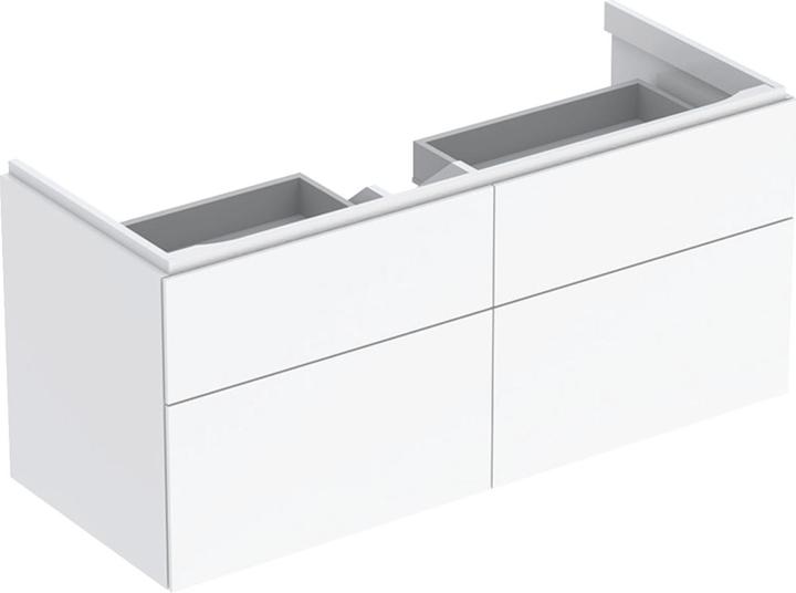 Actual product image Geberit Keramag / vanity unit Xeno white high gloss 4 drawers with soft-close mechanism for 120 cm 5 (53 x 117 cm)
