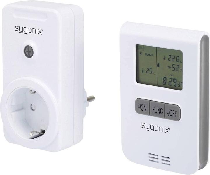 Image du produit Sygonix RS2W Radio Heating Control Set Intermediate Plug Puissance de commutation (max.) 3500 W Portée max. (0.15 km)