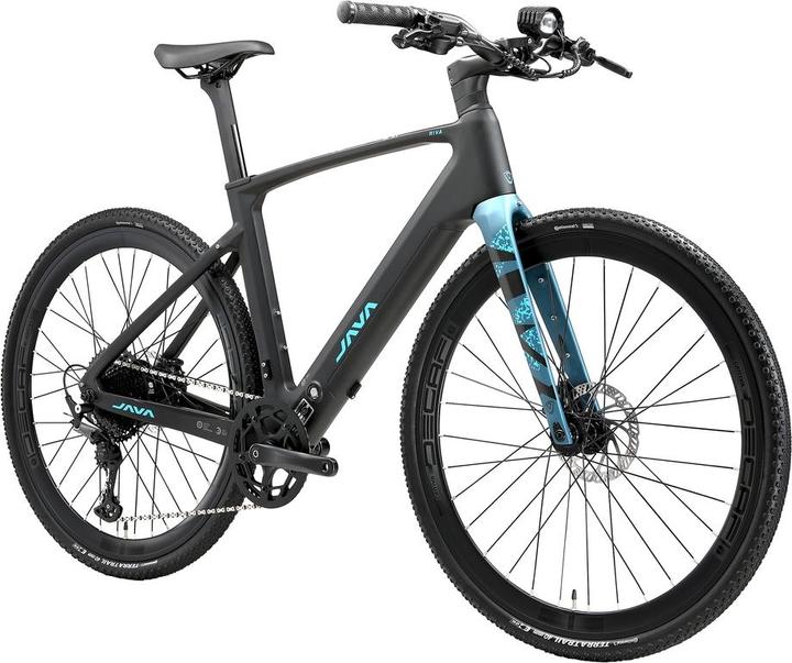 Produktbild Mobygo JAVA Riva Carbon schwarz-blau (49 cm)