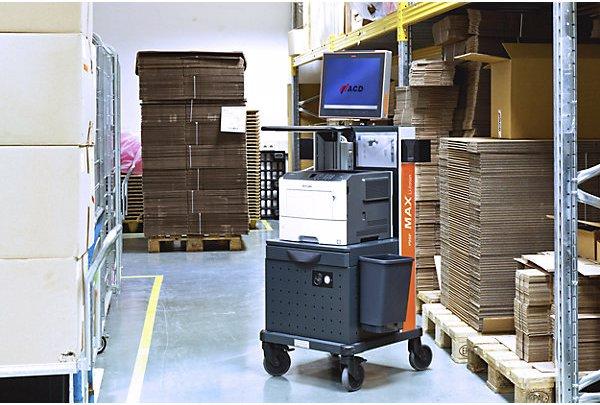 Image du produit ACD Elektronik Poste de travail mobile avec alimentation électrique intégrée, 2 batteries, sans (150 kg)