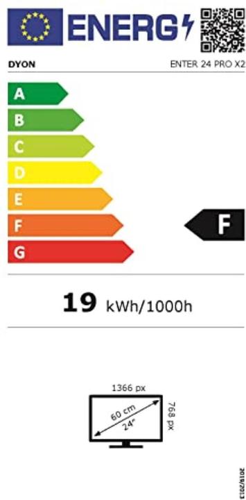 Energie-Label Dyon Enter 24 Pro X2 (24", LED, HD ready)