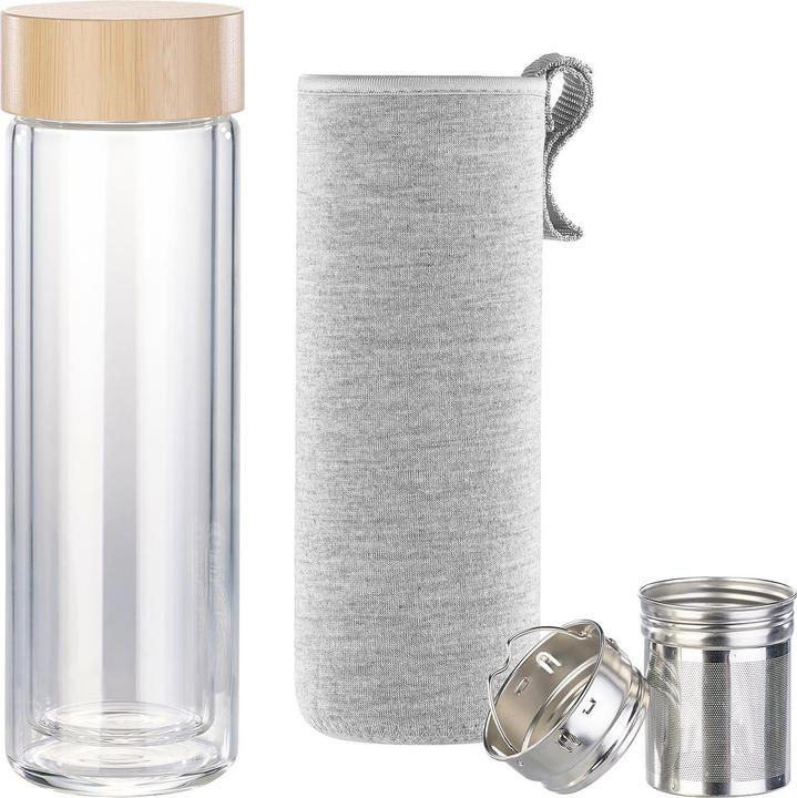 Produktbild Cucina di Modena Doppelwandige Glas-Trinkflasche (0.40 l)