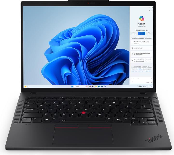 Image du produit Lenovo ThinkPad T14 Gen 5 (14", Intel Core Ultra 7 155U, 32 Go, 1000 Go, ING. Int.)