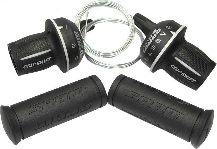Productafbeelding Sram Paire de Commandes de Vitesses 3.0 MICRO 3x8V Grip Shift Poi