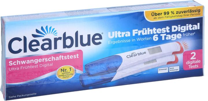 Produktbild Clearblue Schwang Ul Frueh (2 x)