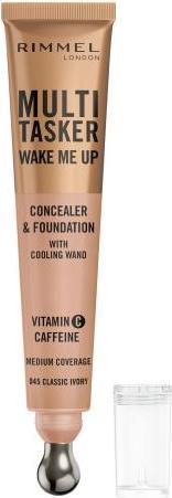 Immagine prodotto Rimmel London Rimmel Multi-Tasker Wake Me Up Fondotinta e correttore 20ml 045 Classic Ivory (045 Avorio classico)