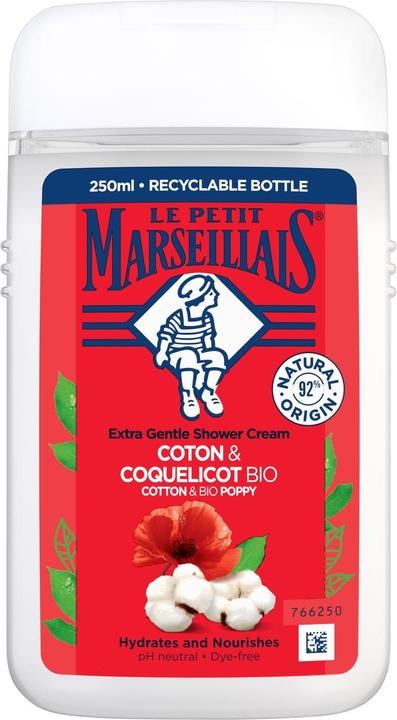 Le Petit Marseillais Duschgel BIO Baumwollmilch und Klatschmohn 250 ml (250 ml)