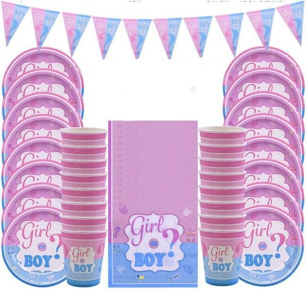 Immagine prodotto MU Style Stoviglie monouso Baby Shower (set da 66 pezzi) (1 x)
