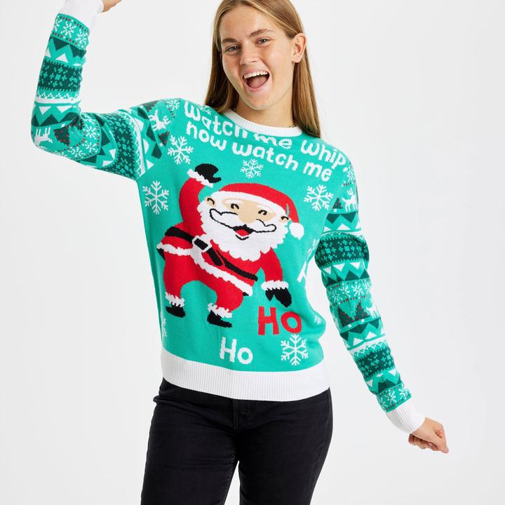 Actual product image Christmas Sweats Watch Me Whip Sweater (S)