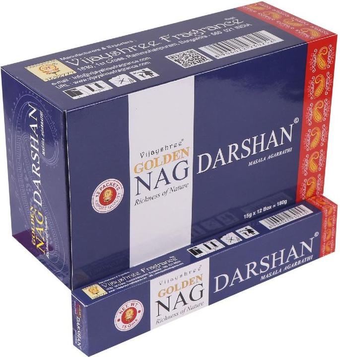 Immagine prodotto Zenvol Bastoncini d'incenso Nag Darshan dorati (1 confezione)