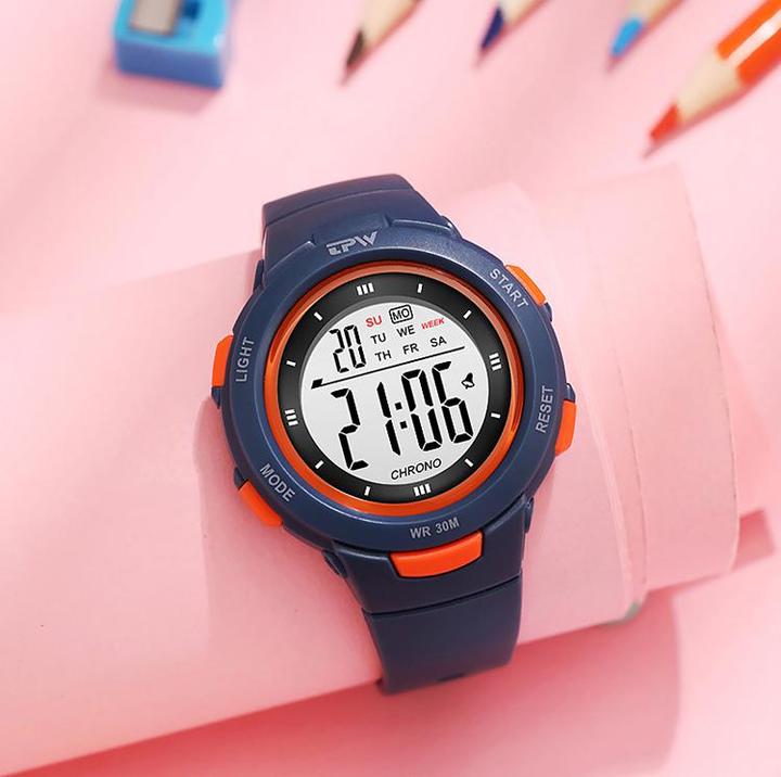 Produktbild VR Shinecon Kinderuhr Digitalanzeige, Modell Exia Marineblau (Digitaluhr)