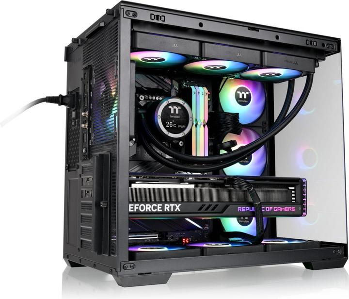 Actual product image Thermaltake View 380 TG ARGB (Mini-ITX, ATX, mATX)