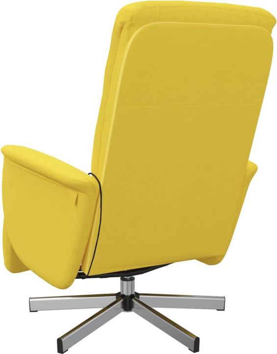 Produktbild VidaXL Massagesessel mit Fussteil Hellgelb Stoff,Farbe