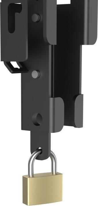 Image du produit Hama Support TV mural, inclinable, antivol, 165 cm (65") jusqu'à 50 kg (Mur, 65", 50 kg)