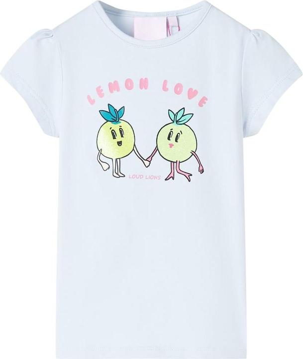 Produktbild VidaXL Kinder-T-Shirt Hellblau 128,Material: 95 % Baumwolle. 5 (128)
