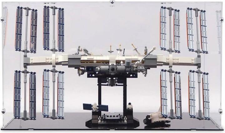 Image du produit iDisplayit Présentoir en acrylique pour LEGO® 21321 Station spatiale internationale (avec fond noir)
