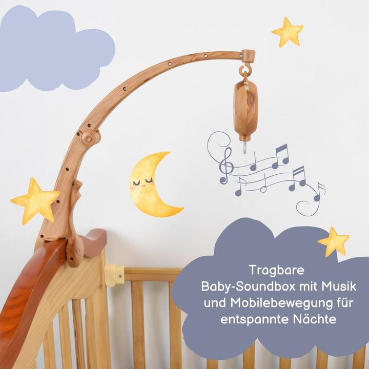 Produktbild Hermex Baby-Soundbox Tragbare Baby-Musikbox Einschlafhilfe mit Musik Spieluhr