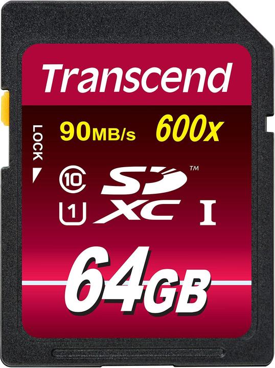 Immagine prodotto Transcend SDXC Ultimate 600x (64 GB, SDXC, U1, UHS-I)