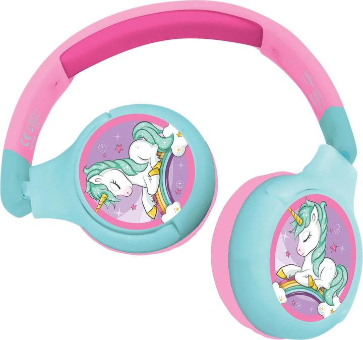 Actual product image Lexibook Unicorn - 2 in 1 Bluetooth® foldable Headphones (HPBT010UNI)