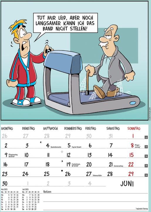 Produktbild Alpha Edition Der Rentner-Kalender 2025 Bildkalender, 23,7x34cm, Wandkalender mit witzigen (23.7 x 34 cm, Deutsch)