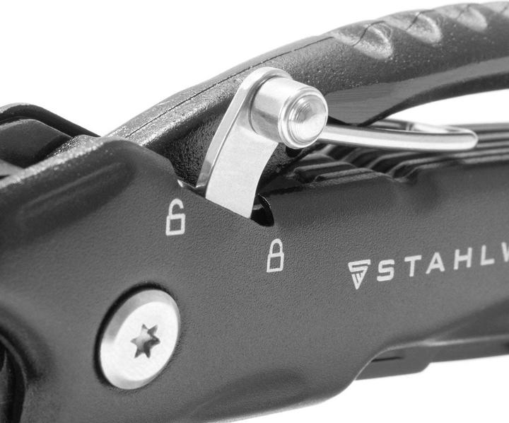 Immagine prodotto Stahlwerk Multitool 12 strumenti Coltello tascabile Strumento multifunzione Torcia elettrica (12 Funzioni)