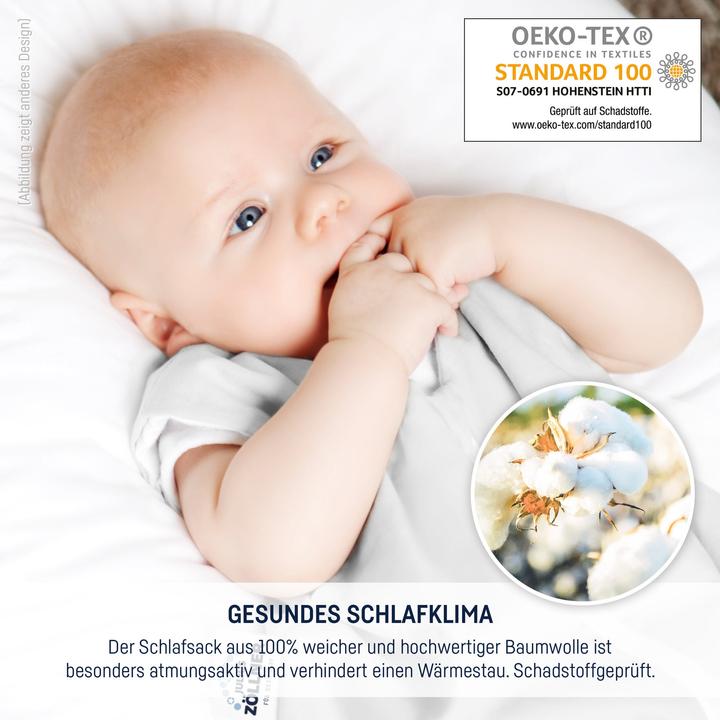 Produktbild Julius Zöllner Baby-Ganzjahresschlafsack Jersey Schnecke Gr. 56/62 (62 cm)