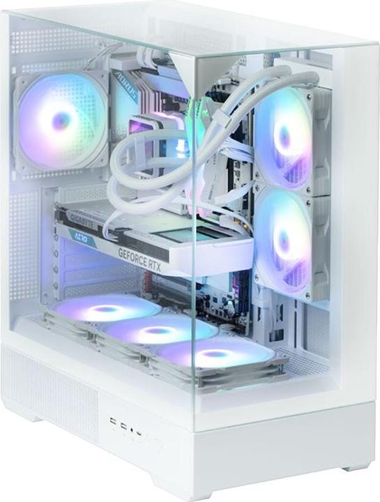 Immagine prodotto Zalman Boitier Moyen Tour ATX P40 Prism RGB avec panneaux vitrés (Blanc) (Mini-ITX, ATX)