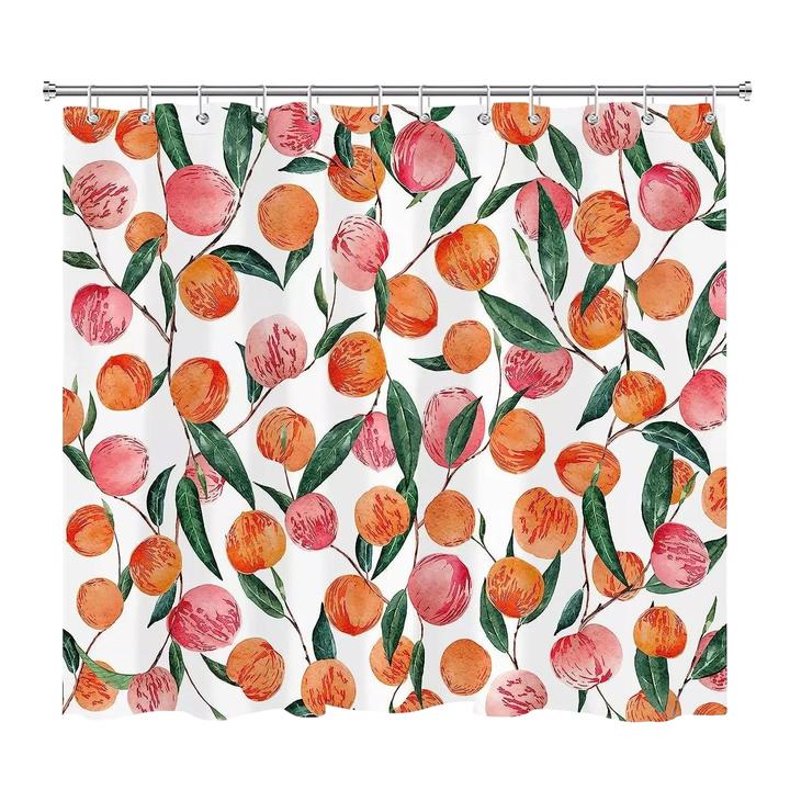 Produktbild Esmée Duschvorhang mit Pfirsich Design, 180 x 200 cm (180 x 200 cm)